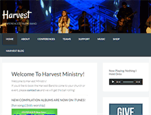 Tablet Screenshot of harvestministryteams.com